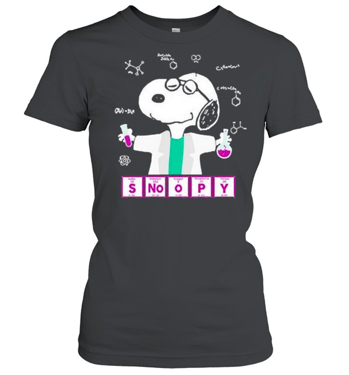 Snoopy chemistry lab shirt Classic Women's T-shirt
