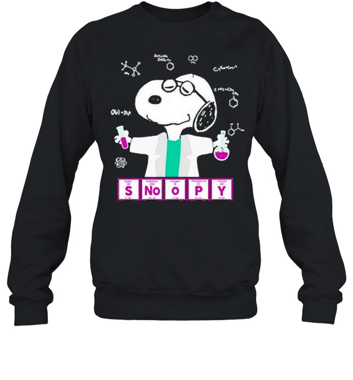 Snoopy chemistry lab shirt Unisex Sweatshirt