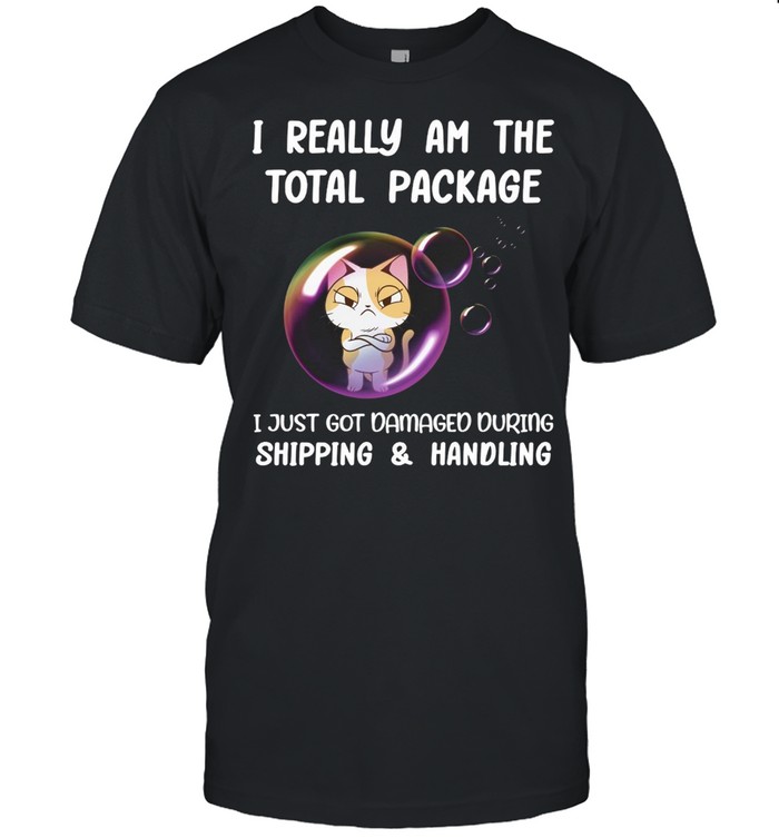 Grumpy Cat I Really Am The Total Package I Just Got Damaged During Shipping And Handling T-shirt Classic Men's T-shirt