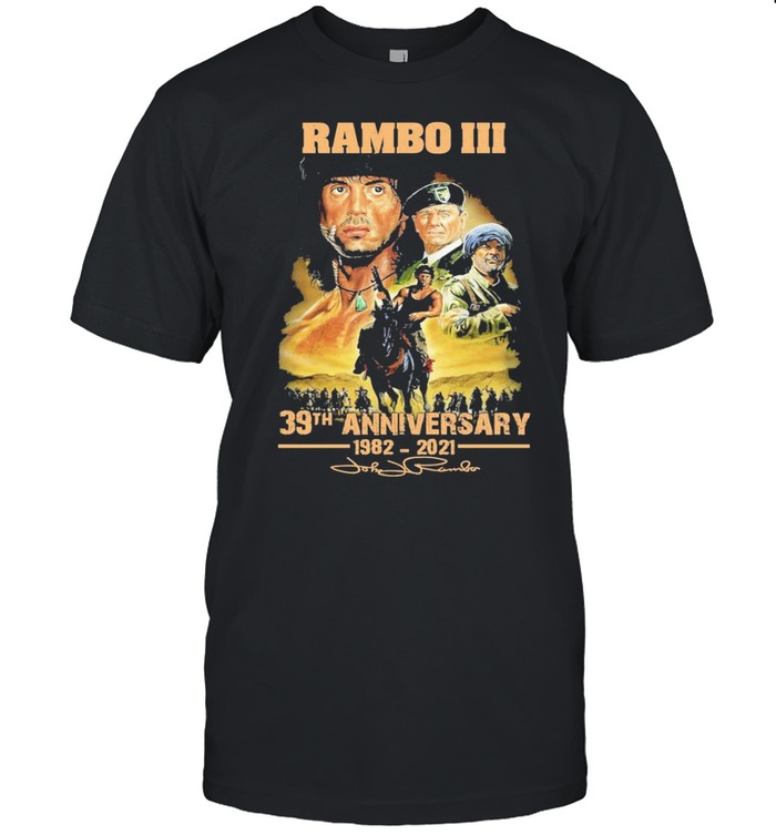 rambo iii 30th anniversary 1982 2921 shirt