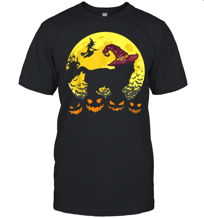 Retro Halloween Costume Shih Tzu With Witch Hat shirt Classic Men's T-shirt