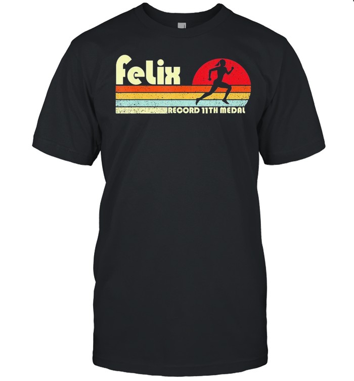 Vintage Felix US Track And Field Historic Record 11th Medal  Classic Men's T-shirt