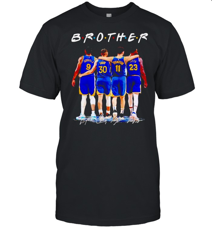Golden State Warriors Brother Iguodala Curry Thompson Green signatures shirt Classic Men's T-shirt