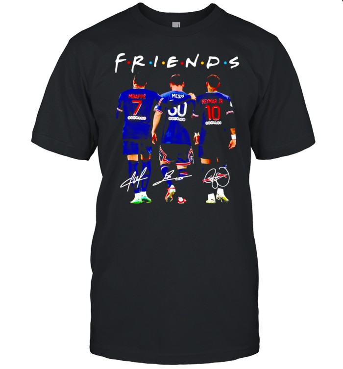 PSG Friends Mbappe Messi and Neymar signatures shirt Classic Men's T-shirt
