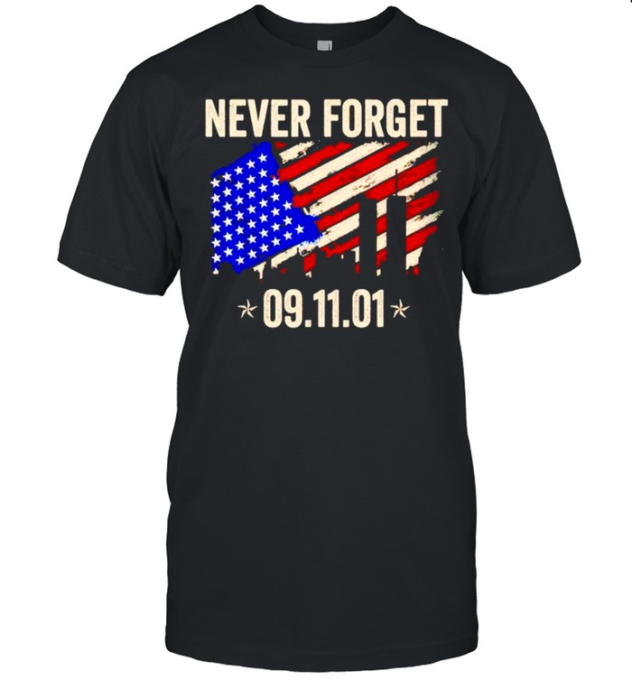 Never forget 911 20th anniversary patriot day shirt