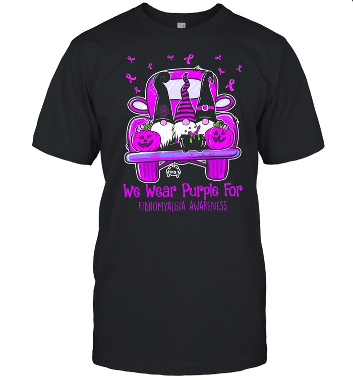 We wear purple for fibromyalgia awareness shirt