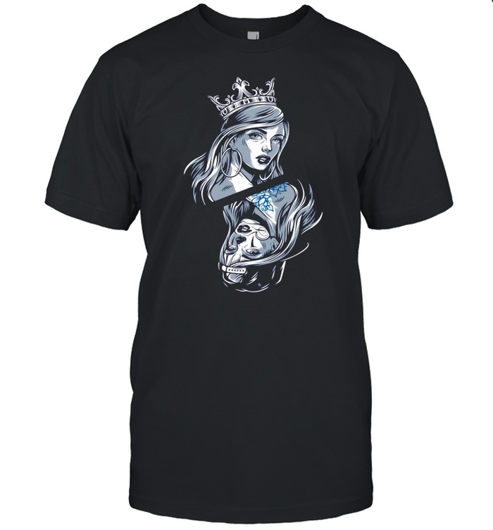 Frau mit Corona Und Hut Langarmshirt T-shirt