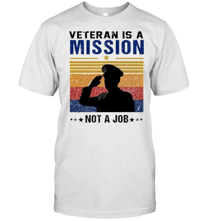 Veteran is a Mission Not a Job vintage shirt Classic Men's T-shirt