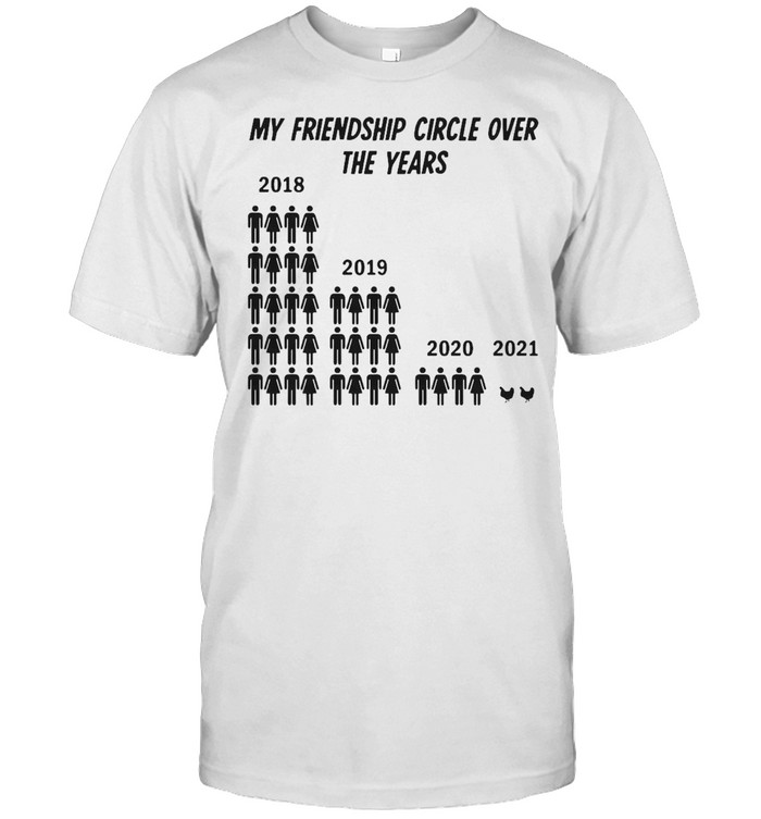 My Friendship Circle Over The Years Chicken Funny T-shirt