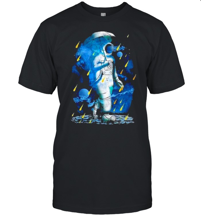 Astronaut spaceman meteor shower galaxy shirt