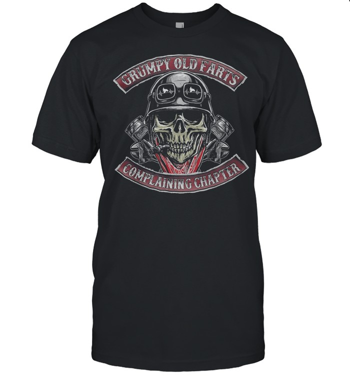 Skull grumpy old farts complaining chapter shirt Classic Men's T-shirt