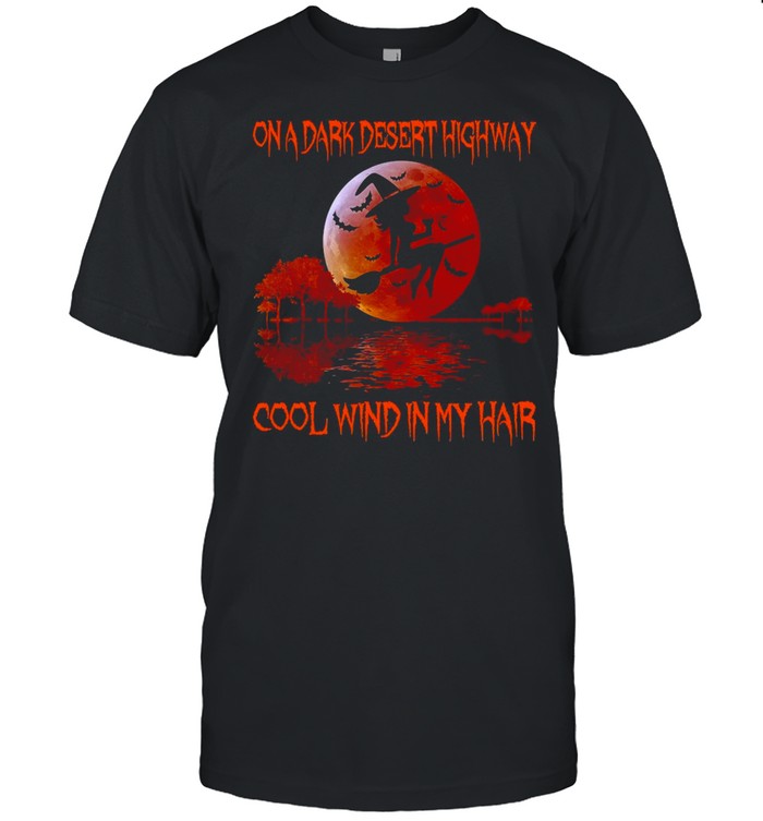 Girl Wine On A Dark Desert Highway Cool Wind In My Hair Halloween Sunset T-shirt Classic Men's T-shirt