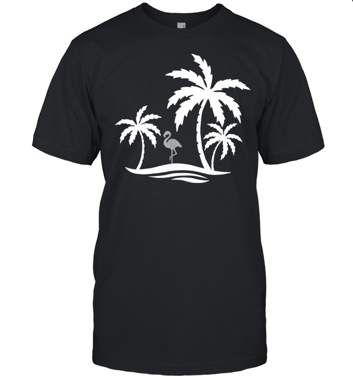 Palm Tree Flamingo shirt