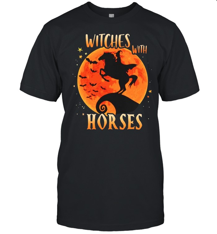Witches with horse Halloween shirt