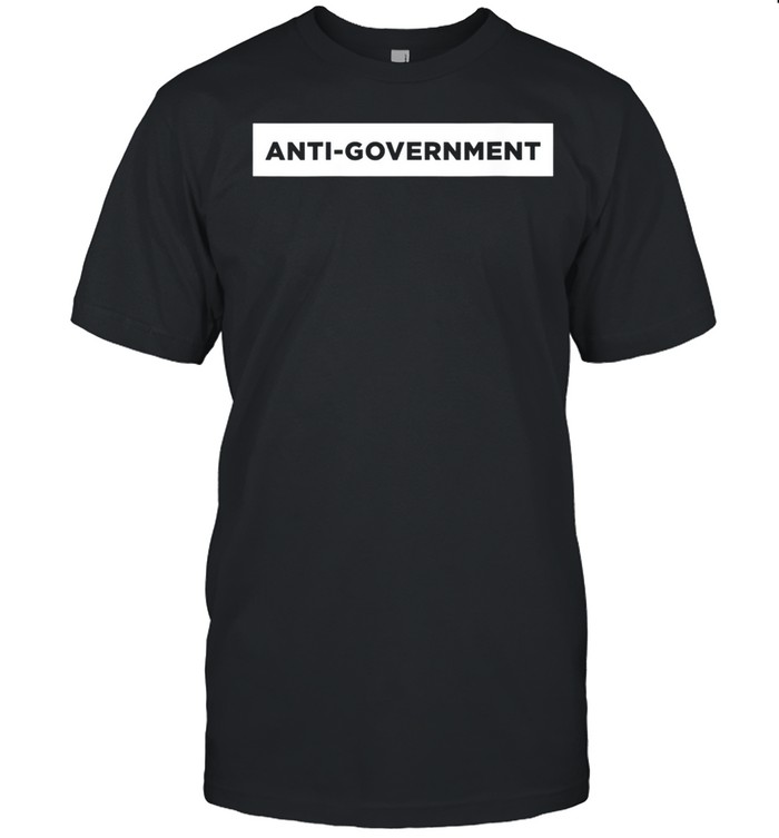 AntiGovernment Word Design shirt Classic Men's T-shirt