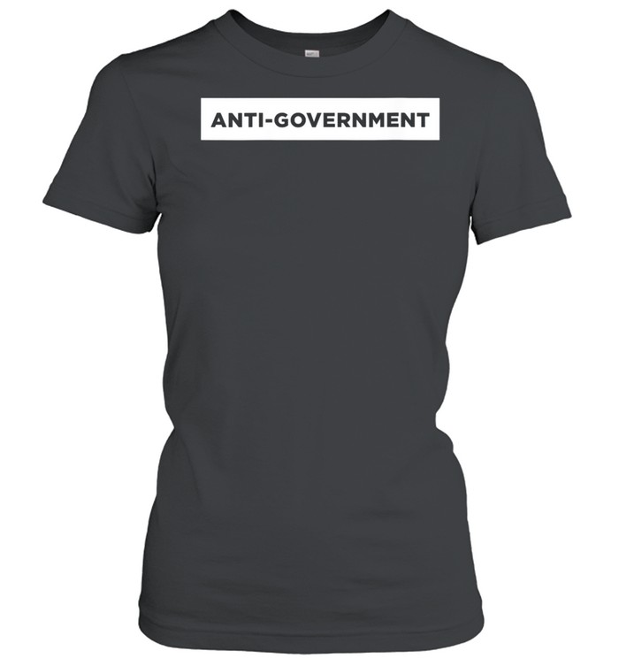 AntiGovernment Word Design shirt Classic Women's T-shirt