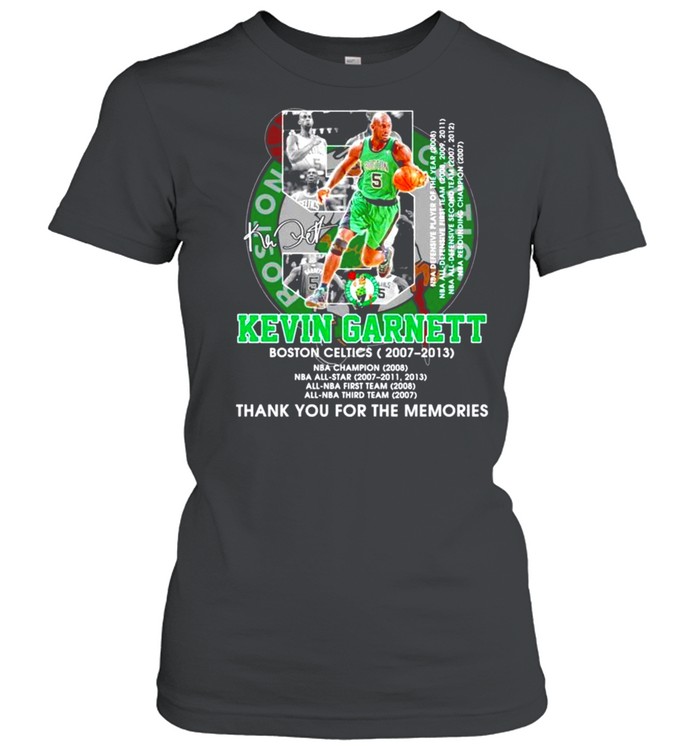Kevin Garnett Boston Celtics 2007-2021 signature t-shirt Classic Women's T-shirt