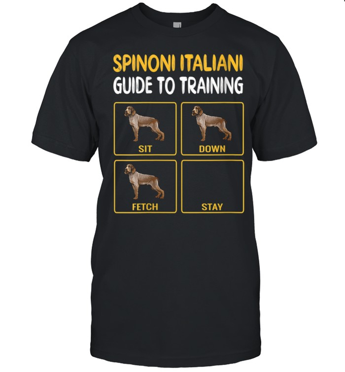 Spinoni Italiani Guide To Training Dog Obedience shirt