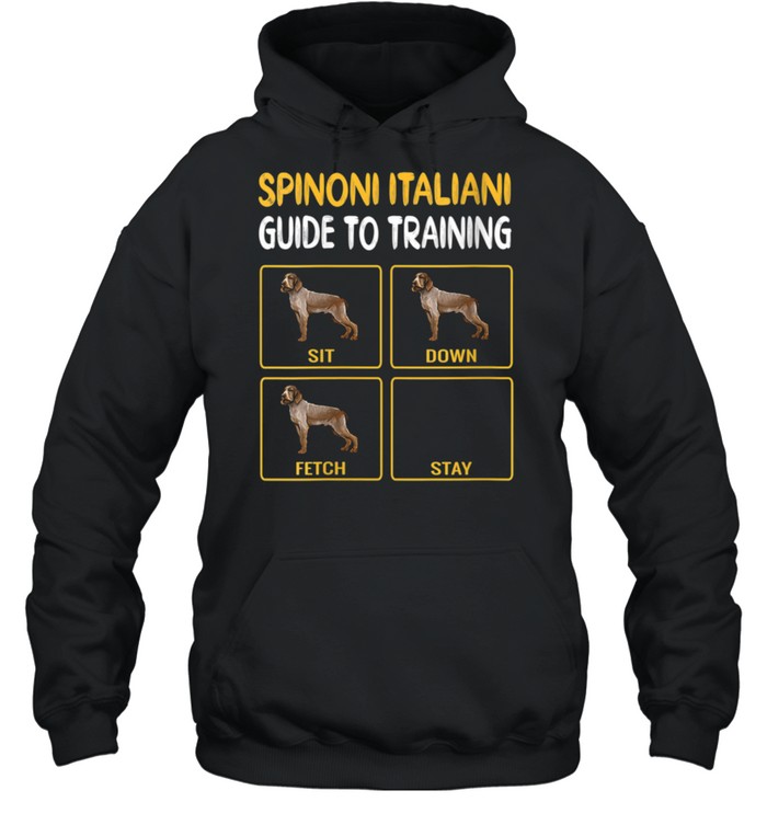 Spinoni Italiani Guide To Training Dog Obedience shirt Unisex Hoodie