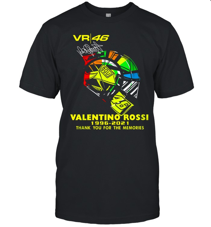 Vr 46 valentino rossi 1996 2021 thank you for the memories shirt