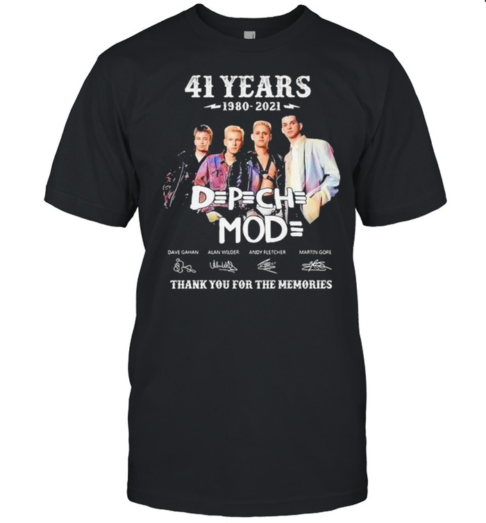 D P CH MOD 41 years 1980 2021 thank you for the memories signatures shirt