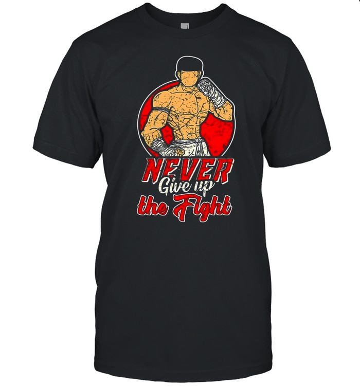 Martial Meme Fighter Fighting Kickboxer Vintage Sunset T-shirt