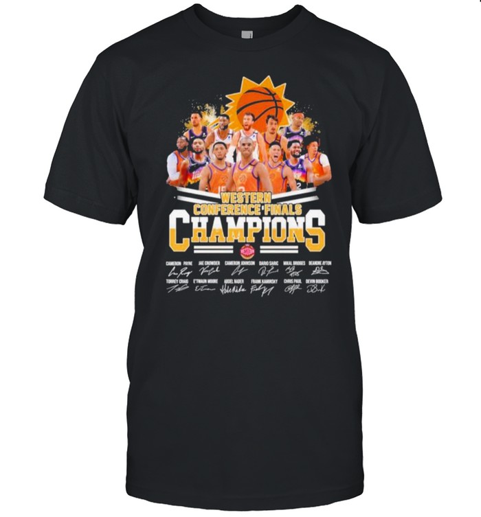 Phones Suns Western Conference Finals champions signatures shirt