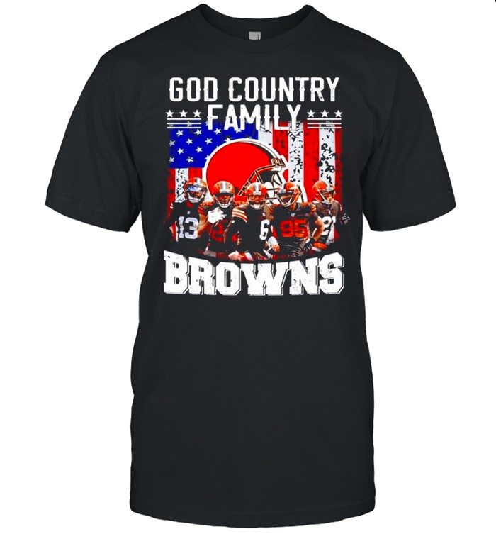 God country family Cleveland Browns shirt Classic Men's T-shirt