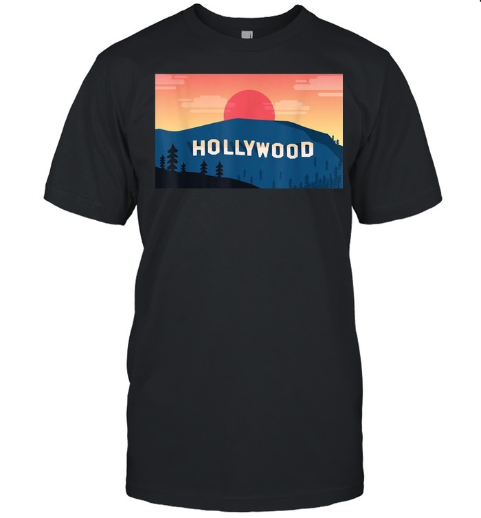 Hollywood Hill LA Sign Sunset Souvenir shirt Classic Men's T-shirt