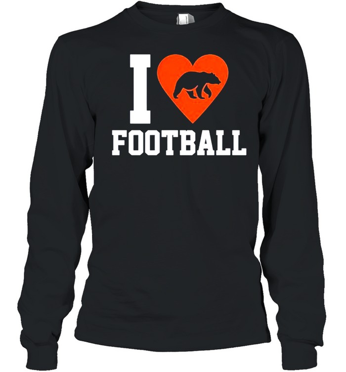 I love football Chicago Bears shirt Long Sleeved T-shirt