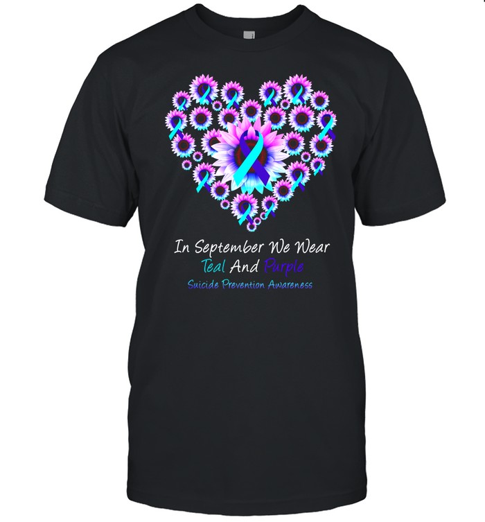 In september we wear teal and purple suicide prevention awareness shirt Classic Men's T-shirt