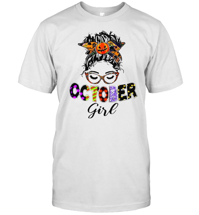 October Girl Happy Halloween T-shirt