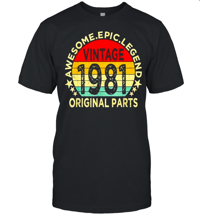 Original Par awesome epic legend vintage 1981 shirt