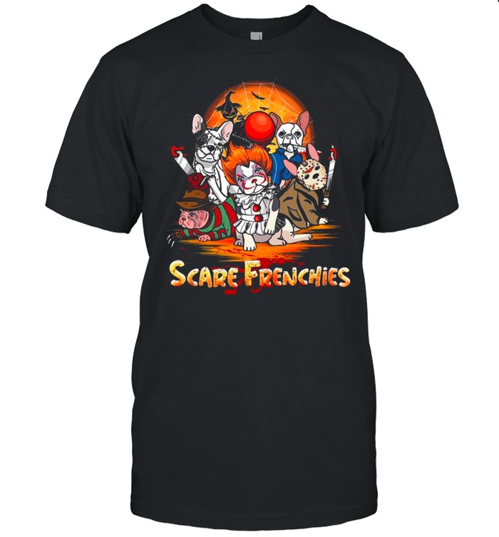 French Bulldog Cosplay Horror Characters Scare Frenchies Halloween shirt Classic Men's T-shirt
