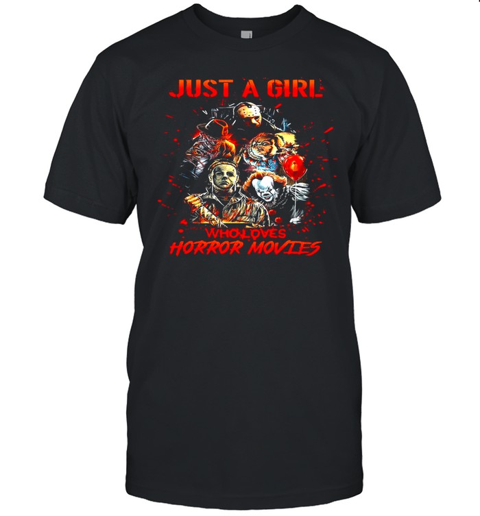 Just A Girl Who Loves Horror Movies Halloween 2021 T-shirt Classic Men's T-shirt