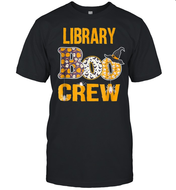 Library Boo Crew Teacher Halloween Costume shirt