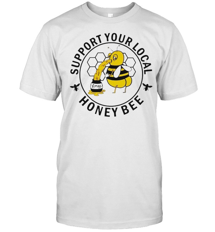 Support your local honey bee bee shirt Classic Men's T-shirt