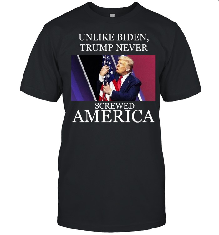 Unlike Biden Trump never screwed America shirt Classic Men's T-shirt