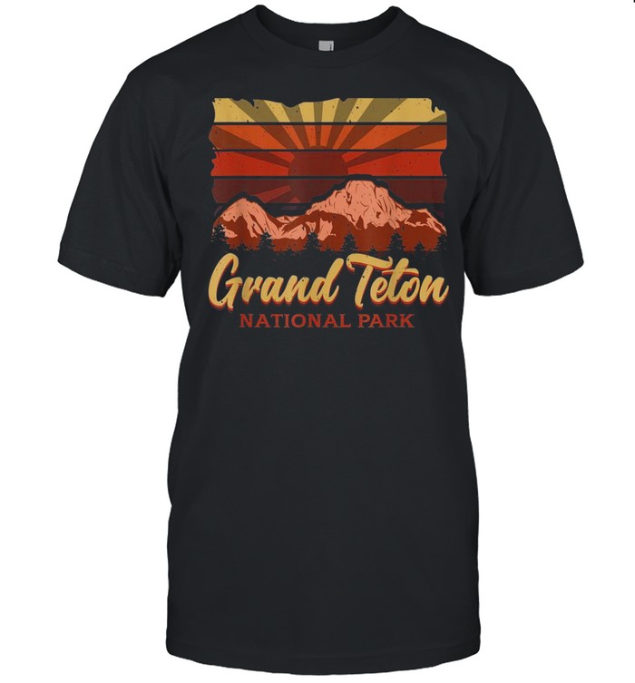 Vintage National Park  Grand Teton National Park shirt Classic Men's T-shirt