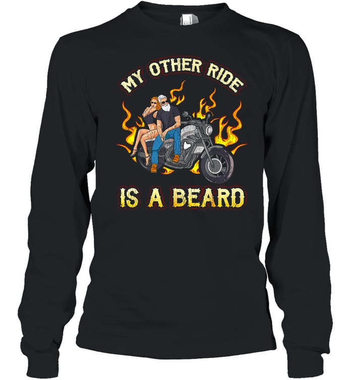 My Other Is A Beard Biker Women Sexy Motorcycle T-shirt - Trend Shirt Store Online