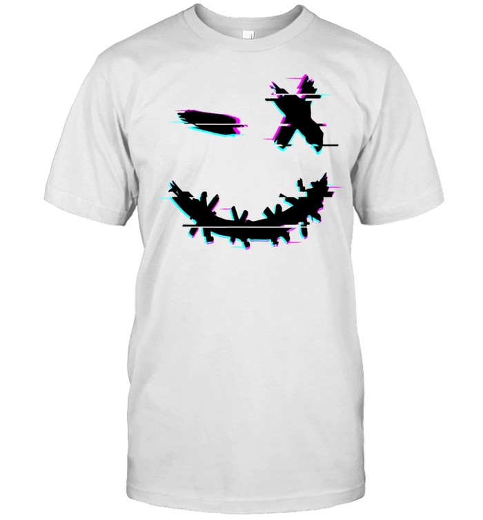 Glitch Smiley Rave Goa Psytrance Trippy Techno Hard Tekk EDM shirt Classic Men's T-shirt