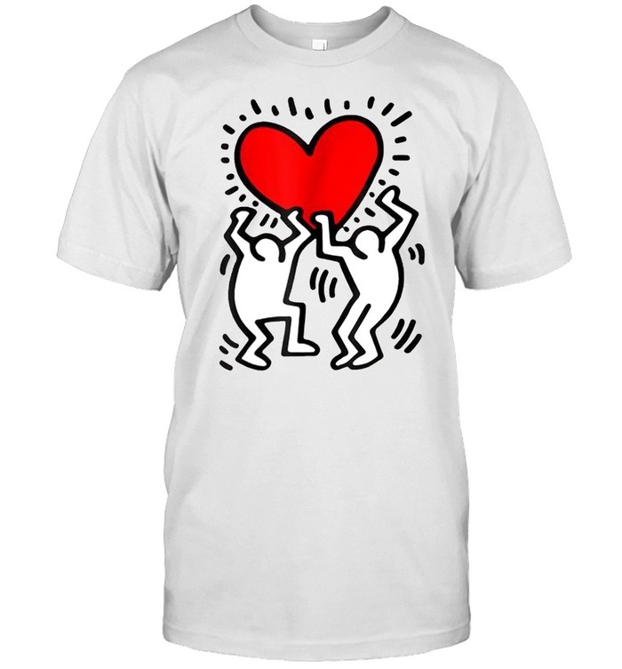 Keiths Harings Design Arts Heart Retro American Artist shirt
