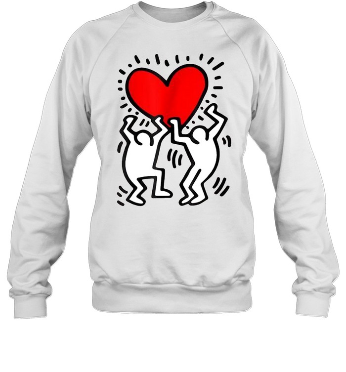 Keiths Harings Design Arts Heart Retro American Artist shirt Unisex Sweatshirt