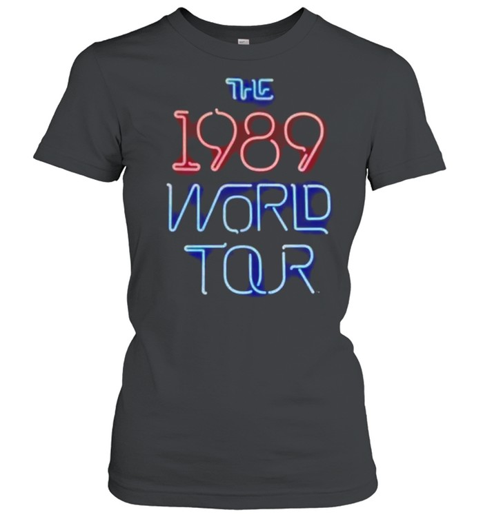 Taylor Swift neon the 1989 world tour shirt Classic Women's T-shirt