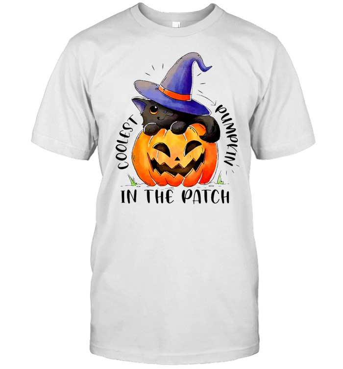 Coolest Cat Witch Pumpkin In The Patch shirt