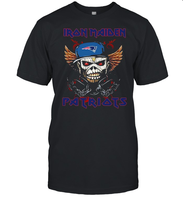 Iron Maiden Skull New England Patriots Shirt