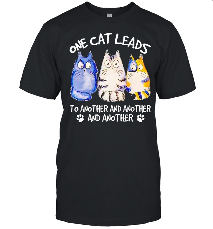 One cat leads to another and another and another shirt Classic Men's T-shirt