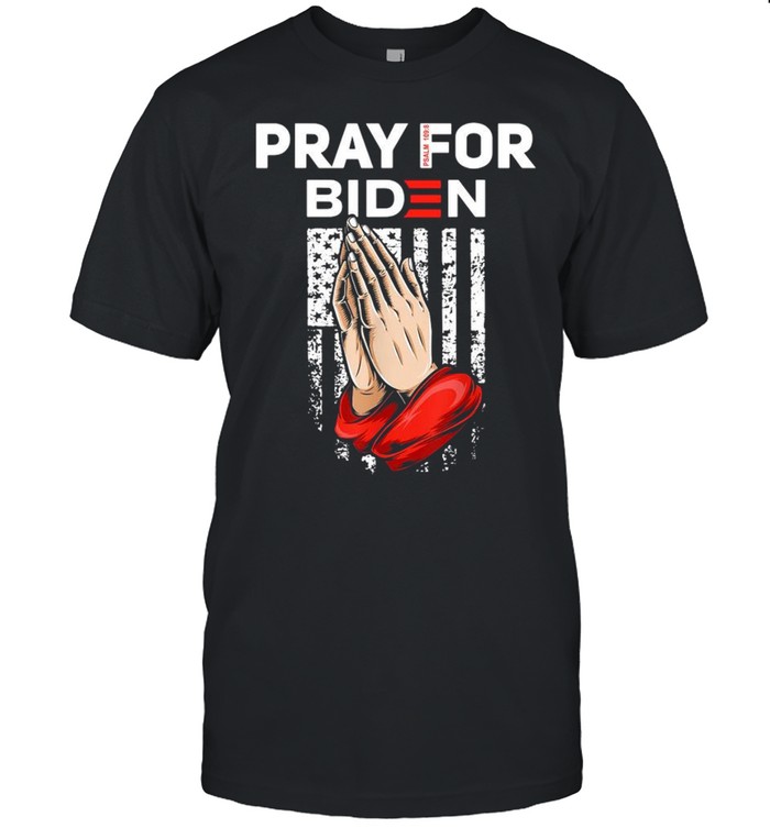 Pray for Biden psalm 109 8 American flag shirt Classic Men's T-shirt