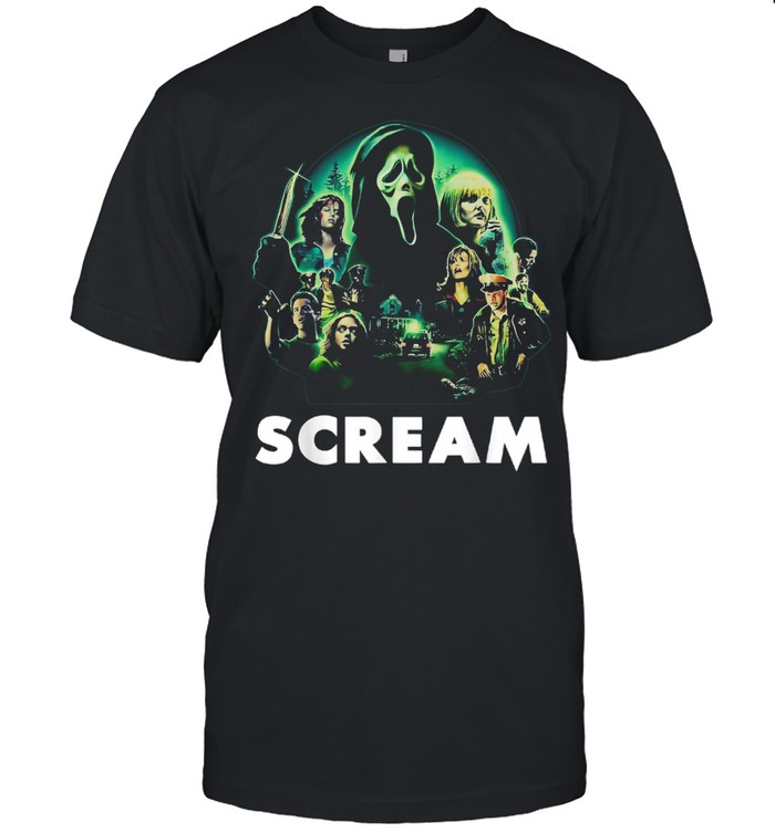 Scream Ghostface Creepy Halloween 80s Horror Movie Classic  Classic Men's T-shirt