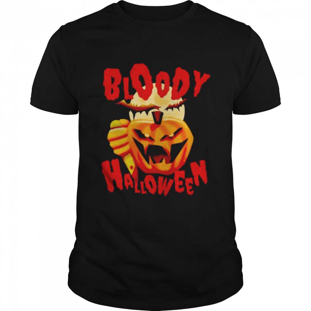 Pumpkin bloody Halloween shirt